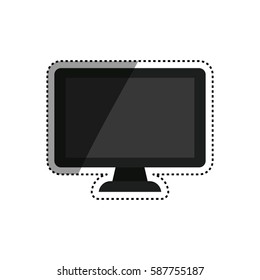 Modern smart tv icon vector illustration graphic design