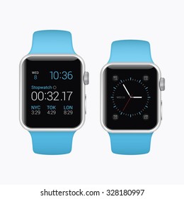 Modern smart watch mockup