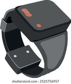 Reloj inteligente moderno que muestra la hora y las notificaciones en un fondo blanco