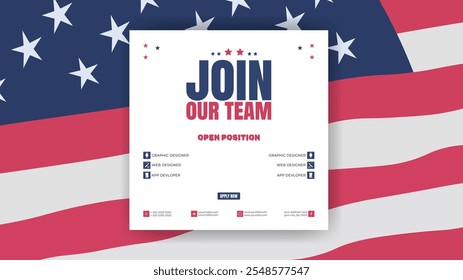 Modern smart We are hiring. we're hiring creative concept. Hiring creative work. open vacancy design, Hiring social media poster design.
