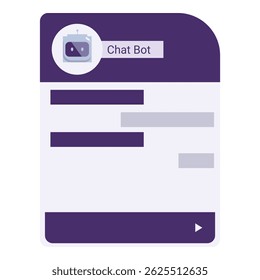 Aplicação moderna de smartphone exibindo um histórico de conversação com um chatbot, usando inteligência artificial para responder a perguntas