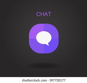 Modern smartphone application icon. Vector flat design illustration