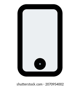 Modernes Smartphone mit biometrischer Startseite