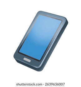 Modern smartphone device blue screen technology gadget
