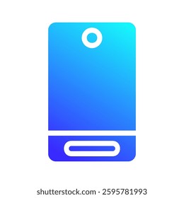 Modern Smartphone Icon with Blue Gradient Style