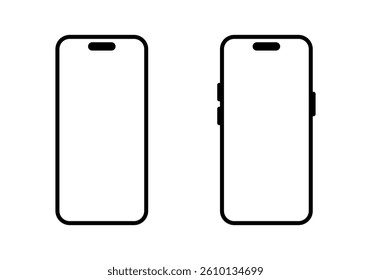 Modern smartphone icon. Mobile phone sign. Cellphone symbol