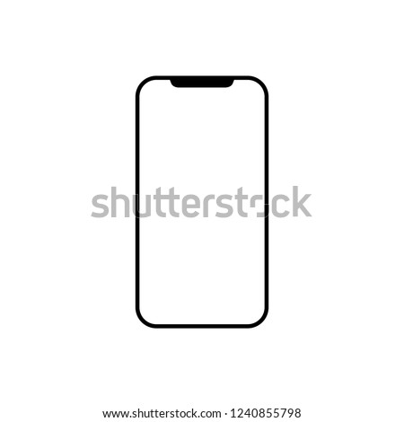 Modern Smartphone icon. Vector illustration, flat design.