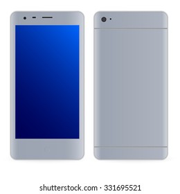 Modern smartphone illustration. Isolated on the white bavkground