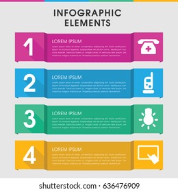 Modern smartphone infographic template. infographic design with smartphone icons includes . can be used for presentation, diagram, annual report, web design.