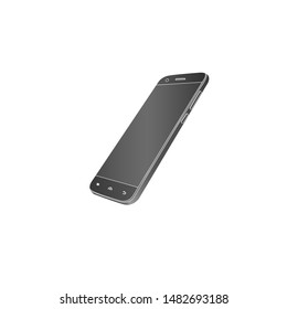 Modern smartphone isolated on white background. Vector illustration