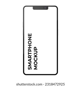 modern smartphone mock up. vector device mock up.