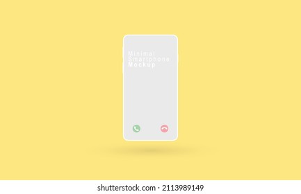 Modern smartphone mockup demo on mobile screen