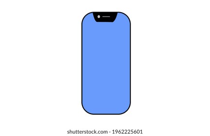 Modernes Smartphone mit Vollbilddisplay