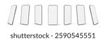 Modern Smartphone Mockups in Multiple Angles Vector Set