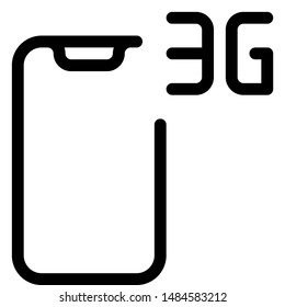 Modern smartphone with third generation network connectivity