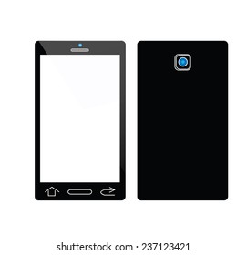 modern smartphone, Vector illustration.