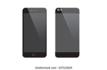 modern smartphone, Vector illustration.