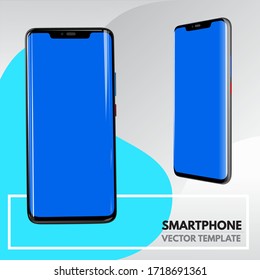 Modern Smartphone Vector Template Illustration