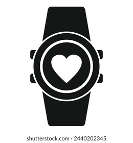 Modern smartwatch icon simple vector. Man sick disease. Aged cardiac problem