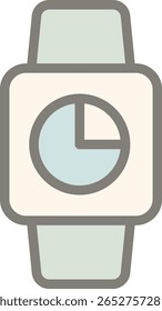 Modern Smartwatch Time Display Illustration