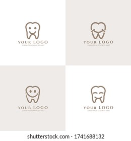 MODERN SMILE DENTAL LOGO EDITABLE TEMPLATE
