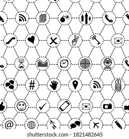 moderne smarte grafische Illustration, Flachbanner