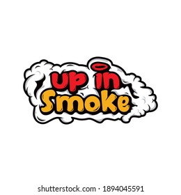 modern smoke for your business label design