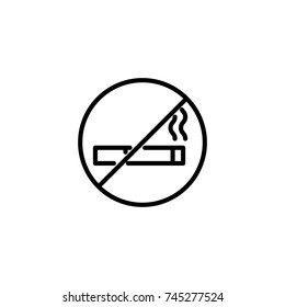 Modern smoking line icon. Premium pictogram isolated on a white background. Vector illustration. Stroke high quality symbol. Smoking icon in modern line style.