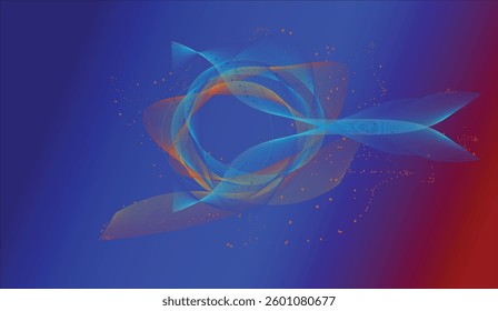 Modern smooth abstract dark blue, Red glitter with noise for modern background design. 
