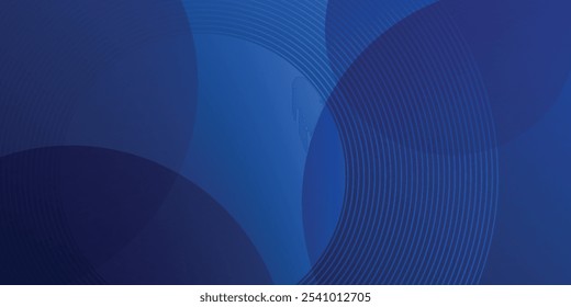 Moderne glatte abstrakte Linie Kreis dunkelblau mit Rauschen für modernes Hintergrunddesign einfache Kunst modern