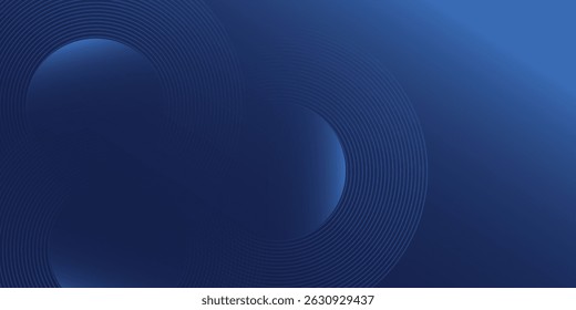 Linha abstrata suave moderna círculo azul escuro com ruído para design de fundo moderno arte simples