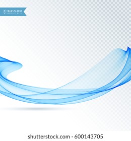 modern smooth blue wave background