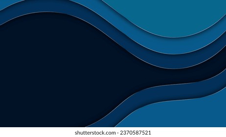 modern smooth wavy background, shiny curve decoration backdrop