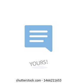 A modern sms icon.The sms symbol and message sign. Vector sms.
