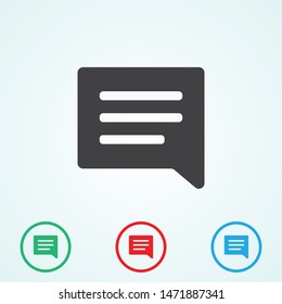 A modern sms icon.The sms symbol and message sign. Vector sms.