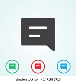 A modern sms icon.The sms symbol and message sign. Vector sms.