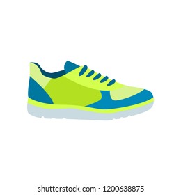 Modern sneaker for everyday wear. Vector illustration.