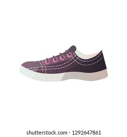 Modern sneaker for everyday wear. Vector illustration.