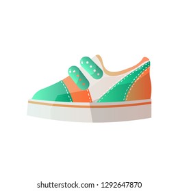Modern sneaker for everyday wear. Vector illustration.