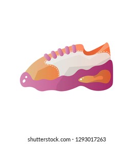 Modern sneaker for everyday wear. Vector illustration.