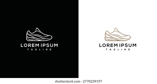 Modern Sneaker Logo Design Vector