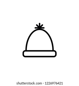 Modern snow hat icon