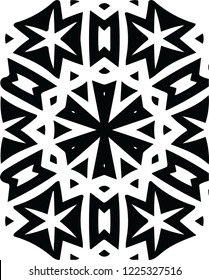 Modern snowflake elegant vector pattern shape decorative design for many creative ideas
