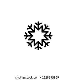 Modern snowflake icon
