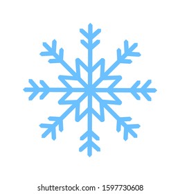 modern snowflakes for design and decoration vector isolated on white background EPS 10
