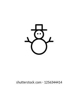 Modern snowman icon