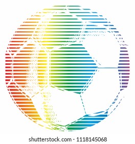 modern soccer ball vector art