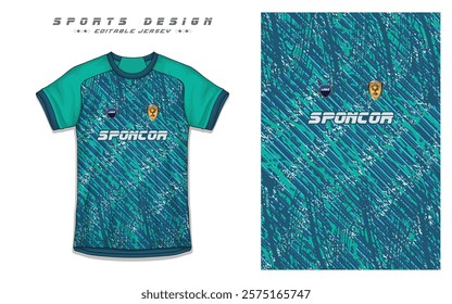 Modern Soccer Jersey Design with Football Kit Template for Sports Team