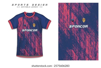 Modern Soccer Jersey Design with Football Kit Template for Sports Team