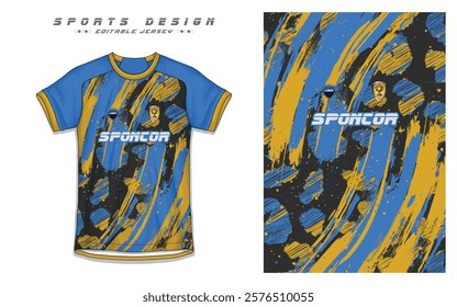 Modern Soccer Jersey Design with Football Kit Template for Sports Team